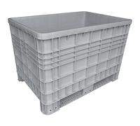 Cassa pallet in plastica (HDPE) 2 traverse, Mis. 1200 L x 800 P x 800 H mm, portata 250 Kg, volume 530 Lt