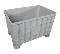 Cassa pallet in plastica (HDPE) 4 piedi, Mis. 1000 L x 635 P x 645 H mm, portata 150 Kg, volume 300 Lt