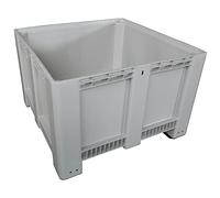 Cassa pallet in plastica (HDPE) 4 piedi, Mis. 1130 L x 1130 P x 760 H mm, portata 450 Kg, volume 650 Lt