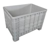 Cassa pallet in plastica (HDPE) 4 piedi, Mis. 1200 L x 800 P x 800 H mm, portata 250 Kg, volume 530 Lt