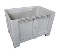 Cassa pallet in plastica (HDPE) 4 piedi, Mis. 1200 L x 800 P x 800 H mm, portata 400 Kg, volume 525 Lt