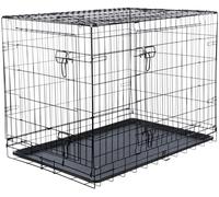 Cassa per cani Home 78 × 62 × 55 cm nera