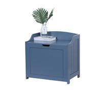 Cassa portabiancheria Relaxdays, 80 L, per Biancheria Sporca, Lenzuola e Giocattoli, Bagno, cassapanca con Coperchio