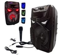 cassa portatile bluetooth ricaricabile trolley amplificata radio USB microfono