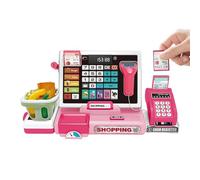 Cassa Registratrice Giocattolo Per Bambini - Set Di Gioco Negozio Di Alimentari | Cassa Registratrice Educativa Con Scanner E Calcolatrice,Per Eta 4 6 Anni Apprendimento Matematica Asilo Regalo Comple