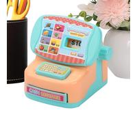 Cassa Registratrice Giocattolo - Soprammobile Interattivo Realistico - Calcolatrice Registratore Giocattolo per Imitazione di Negozio | per Studenti, Bambini, Bambine, Prescolari, Casa, Sala Giochi