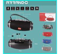 CASSA SPEAKER ALTOPARLANTE BLUETOOTH RADIO FM PORTATILE USB TF AUX JACK 3,5mm