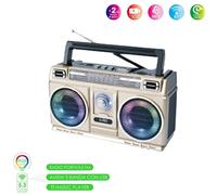 CASSA SPEAKER BLUETOOTH V5.3 PORTATILE RETRO' VINTAGE USB AM FM RADIO 5W AS05959