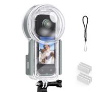 Cassa subacquea invisibile per Insta360 X5 165ft/50 M, Protezione impermeabile con supporto di montaggio, Accessorio fotografico subacqueo per l'esplorazione della fotocamera d'azione