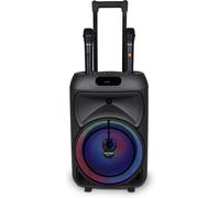 Cassa Trolley Acustica Wireless con 2 Microfoni Senza Filo, Luci RGB, Telecom...