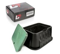 Cassa Valvola Nera Rotonda Con Coperchio Verde 53 X 38 Cm Rain-Bird Quadrato