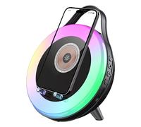 Cassa Wireless a Induzione,Carica rapida RGB supporto con sensore per cellulare - Caricabatterie Wireless con Altoparlante per Telefono | per Ufficio Domestico, Soggiorno, Camera da, Appartamento, Do