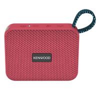 Kenwood AS-60BT-V Speaker Bluetooth Portatile 5W con TWS Stereo, IPX7 Waterproof, Radiatore Passivo, Effetto LED, Batteria Ricaricabile fino a 8,5h, design compatto e leggero, connessione 10m, Rosso
