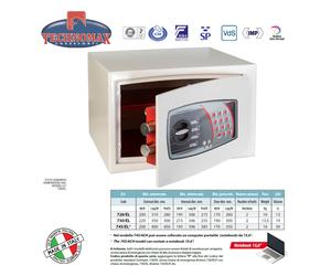 CASSAFORTE 728/ELP 20X31X28 HxLxP COMBINAZIONE ELETTRONICA TECHNOMAX MOBY LIG...