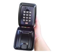 cassaforte a chiave, Cassetta di sicurezza con combinazione a 12 cifre, codice chiave reimpostabile, cassetta di sicurezza for chiavi da esterno(Black)