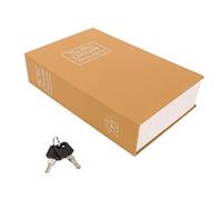 Cassaforte a forma di libro con rivestimento interno in acciaio inossidabile, materiale ABS decorativo, design ergonomico, custodia protettiva morbida al tatto, salvadanaio con (Caffè)