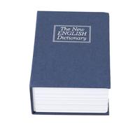 Cassaforte a forma di libro segreto, con serratura a combinazione, per proteggere oggetti di valore come gioielli e chiavi, in un contenitore discreto per casa o ufficio (blu)