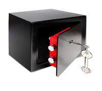 Cassaforte a Mobile con Chiave 17x23x17 cm per Hotel Casa Jepsen Nera