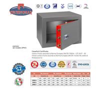 CASSAFORTE A MOBILE DPK - DPK/5 35X49X43 HxLxP DOPPIA PARETE CHIAVE DOPPIA MA...