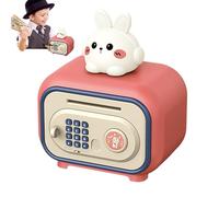 Cassaforte Argento - ATM Automatico con Password E Impronta Digitale Giocattolo Carino,Elettronica per,per Natale e casa, 4-10 anni, Ragazze e