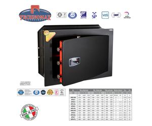 CASSAFORTE ATK/3 21X34X20 HxLxP CON CHIAVE A DOPPIA MAPPA TECHNOMAX ATK