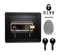 Cassaforte Biometrica Blindata Impronta Digitale Casa Ufficio 25x35x25 cm Nero