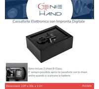 Cassaforte Biometrica con Impronta Digitale e Chiave Safe Box Digitale