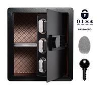 Cassaforte Biometrica Impronta Digitale e Codice Blindata da Casa 40x36x30 cm