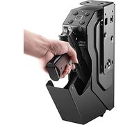 Cassaforte biometrica per pistole, cassaforte per pistola a impronte digitali, cassaforte per pistola a parete, con tastierino digitale/chiave di ricambio