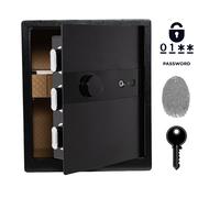Cassaforte Blindata Biometrica con Impronta Digitale e Codice 45x38x32 cm Nera