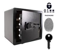 Cassaforte Blindata Biometrica Impronta Digitale Codice e Chiavi 36x40x30 cm