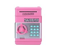 Cassaforte, Cassetta Di Sicurezza Elettronica Salvadanaio, Salvadanai For Bambini ATM Password Contanti Bancomat Regali Natale For(Pink)