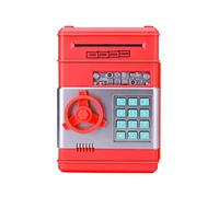 Cassaforte, Cassetta Di Sicurezza Elettronica Salvadanaio, Salvadanai For Bambini ATM Password Contanti Bancomat Regali Natale For(Rot)