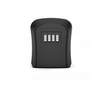 Cassaforte, Cassetta di sicurezza for chiavi in plastica, cassetta di sicurezza for chiavi montata a parete, resistente alle intemperie(Noir)