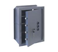 CASSAFORTE COMBINATORE E CHIAVE CISA 82210.71 DA INCASSO A MURO 36x25x49