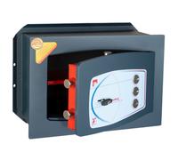 CASSAFORTE CON CHIAVE DOPPIA MAPPA COMBINAZIONE 3 VOLANTINI A MURO TECHNOMAX GD