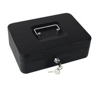 Cassaforte con chiave, in acciaio, 1 scomparto per banconote e 2 per monete, inserto rimovibile HD-CB15