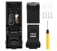 Cassaforte con codice numerico, grande 4 cifre con codice illuminato, impermeabile, cassaforte per chiavi in acciaio inox, cassaforte per casa, ufficio, scuola, garage e altro ancora