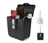 Cassaforte da spiaggia con blocco - Cassaforte da spiaggia con lucchetto a combinazione per oggetti di valore, da viaggio portatile con lucchetto a combinazione, custodia antifurto con codice numerico