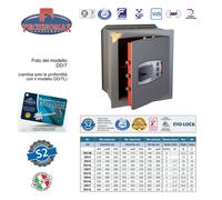 CASSAFORTE DD/7 48X42X28 HxLxP CHIAVE DOPPIA MAPPA + COMBINATORE TECHNOMAX DD