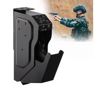 Cassaforte di sicurezza biometrica, Casseforti Per Armi, Casseforti per pistola a impronte digitali 3 in 1, Cassaforte per Pistola di Acciaio per Armadio da Scrivania