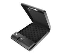 Cassaforte di Sicurezza per Pistola/Argento, Scatola di Immagazzinamento per Gioielli di Valore, Impronta Digitale e Serratura a Chiave di Ricambio, Cassaforte Biometrica