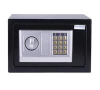 Cassaforte digitale DONAU TECH 8,5L / 31 x 20 x 20 cm/Cassaforte elettronica manuale-digitale/con password digitale e 2 chiavi di sicurezza/Nera/con certificazione CE e RoHS