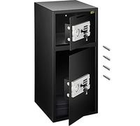 Cassaforte Digitale Doppia Porta Elettronica in Acciaio Tastiera Più Grande Cassetta di Sicurezza Codice Pin Chiavi per La Sicurezza Domestica