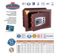 CASSAFORTE DM/4 27X39X20 HxLxP CHIAVE DOPPIA MAPPA + COMBINATORE DM