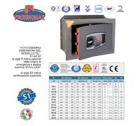 TECHON FORT LINE - CASSAFORTE A MURO CON COMBINAZIONE DIGITALE 15x27x21cm