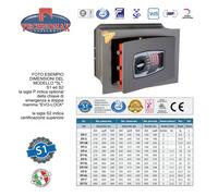 CASSAFORTE DT/6 42X48X23 HxLxP COMBINAZIONE ELETTRONICA DIGITALE TECHNOMAX DT