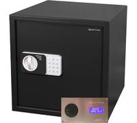 Genie Hand | Cassaforte Elettronica a Tempo a Muro e da Armadio Piccola Cassetta di Sicurezza Grande con Codice a Combinazione e Chiave a Serratura B-Class e Sistema Anti Bounce per Soldi e Beni