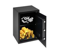 Cassaforte elettronica - Cassaforte da parete in acciaio ad alta sicurezza con sistema di allarme, capacità a 2 livelli e apertura di emergenza - per casa, ufficio, gioielli e documenti (35 x 31 x 50