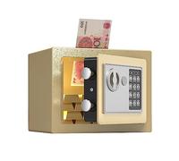 Cassaforte For Ufficio Commerciale File Confidenziale Mini Chiave Di Sicurezza Password Doppia Assicurazione Antifurto Casa Cassetta Di Sicurezza Antincendio(B style gold)